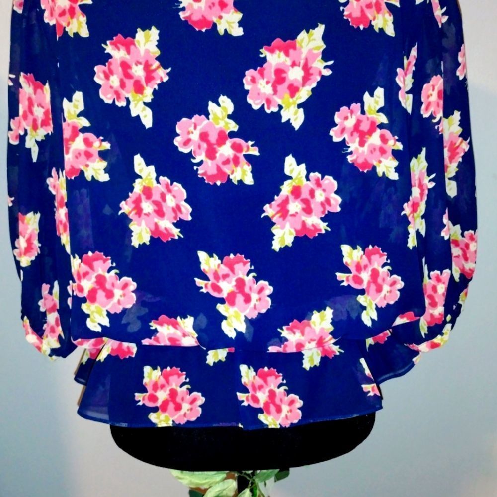 American Living Sheer Blouse - Picture 2 of 5